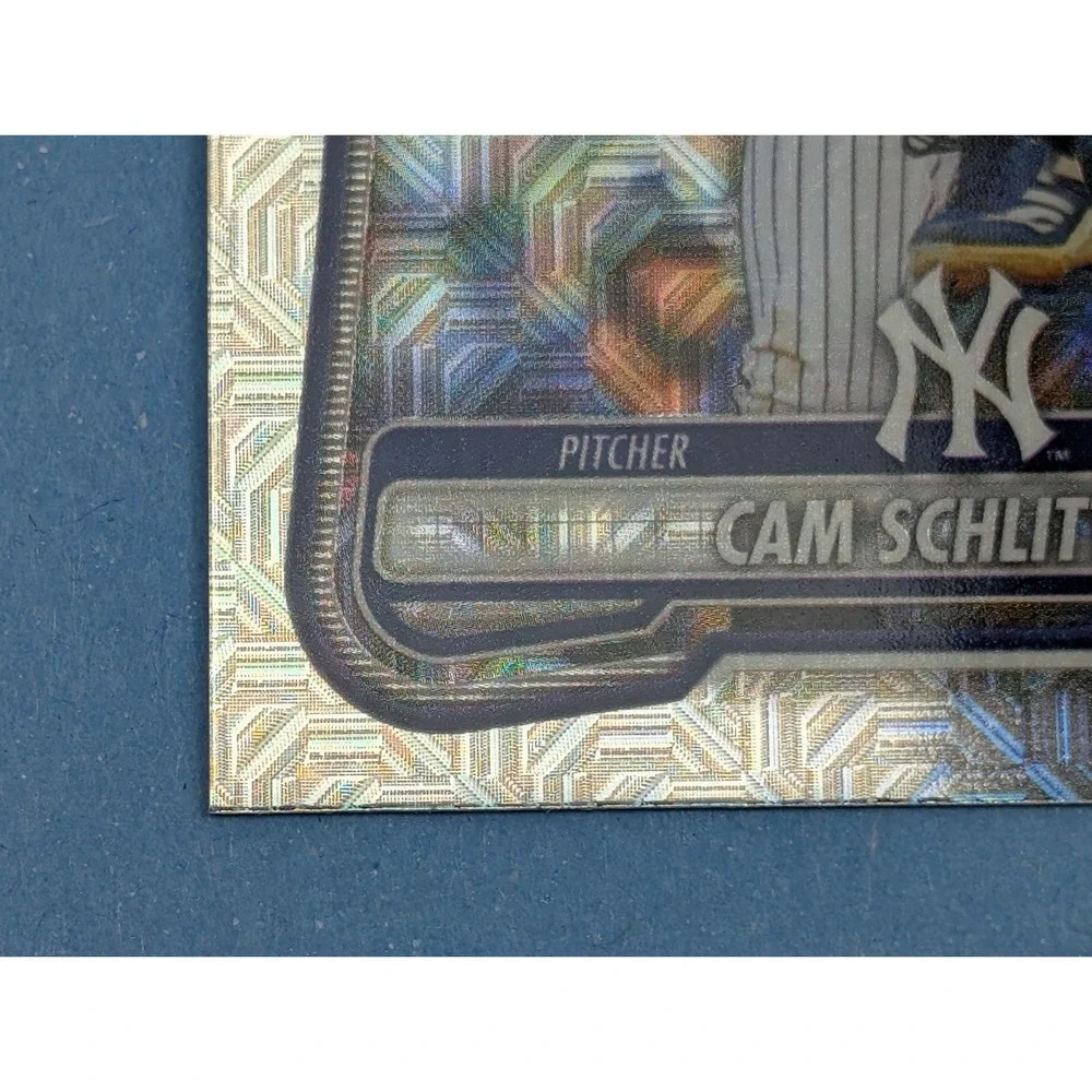 2026 Bowman Chrome Cam Schlittler 53 RC Mojo Refractor Yankees Baseball Card